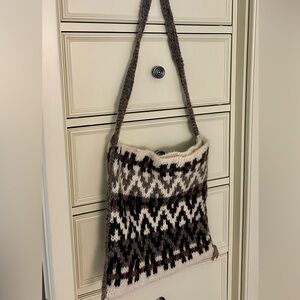 Hand Knit Wool Crossbody Bag